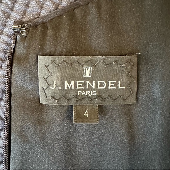 J. Mendel structured dress on Sophia Bush 4 silver/black bamboo - Picture 7 of 11